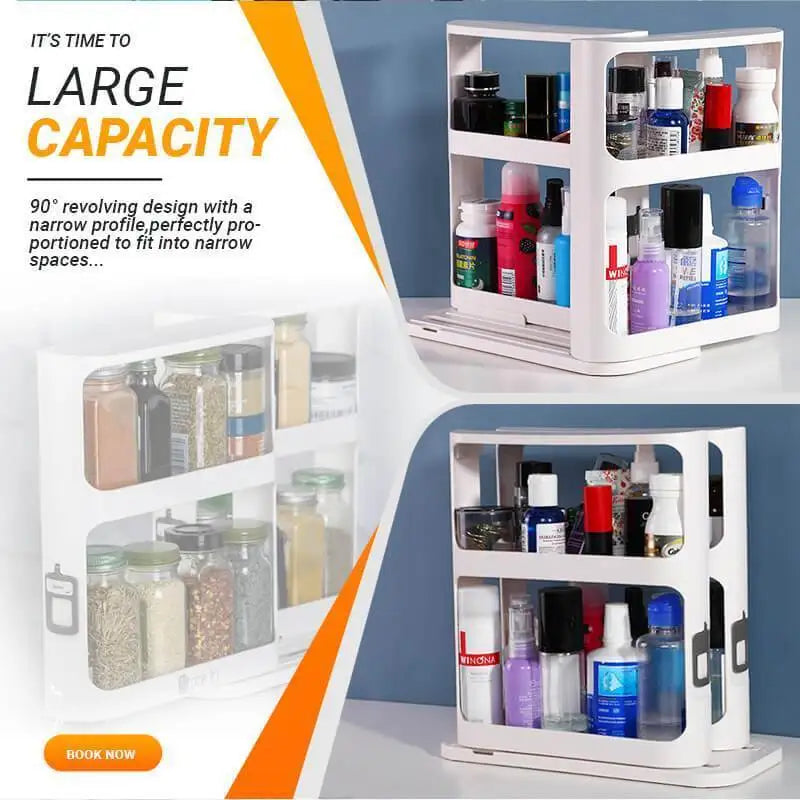 2Layer Multi-Function Spice Storage Rack