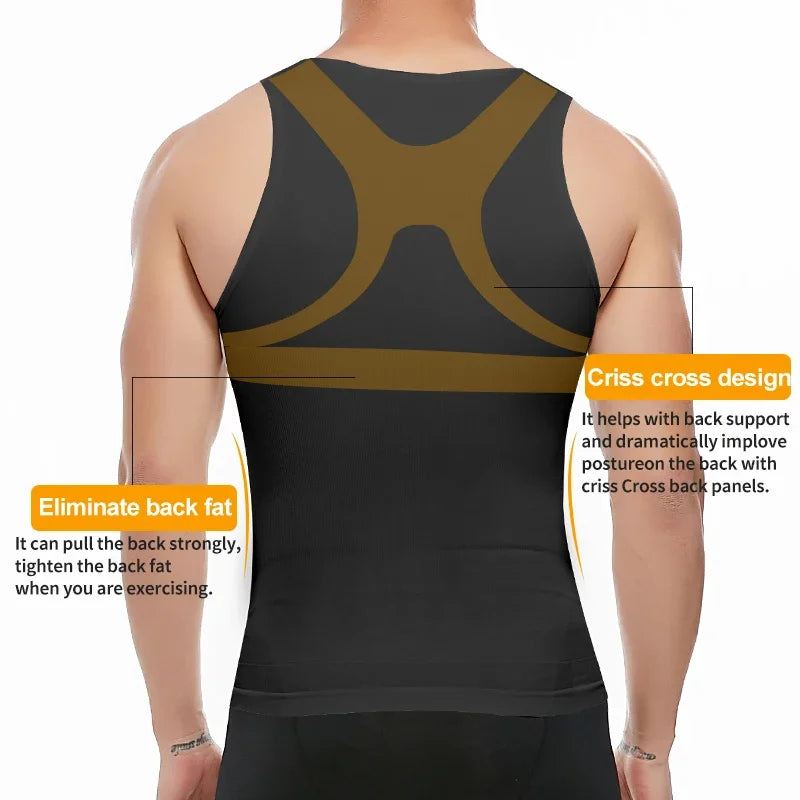 Mens Body Shaper Undershirts