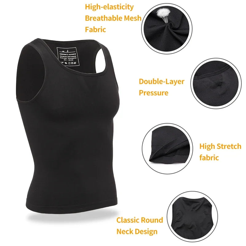 Mens Body Shaper Undershirts