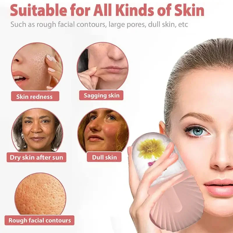 Ice Skin Care Beauty Lifting Contouring Facial Massager