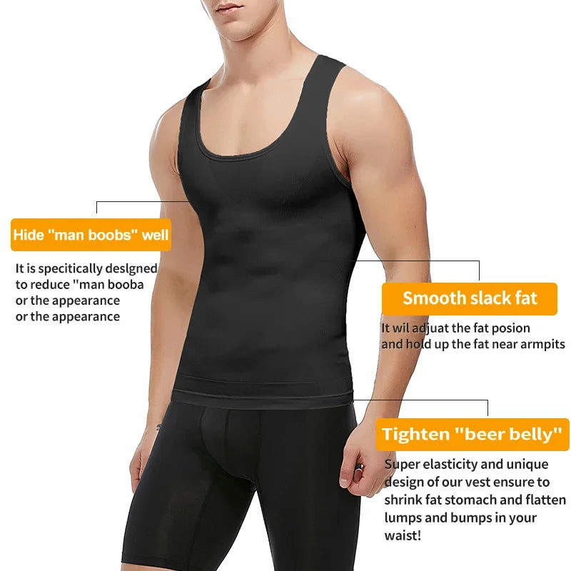 Mens Body Shaper Undershirts