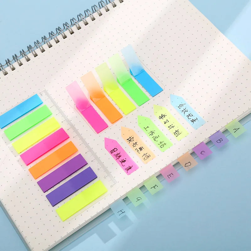 Color Fluorescence Sticky Notes Bookmarks