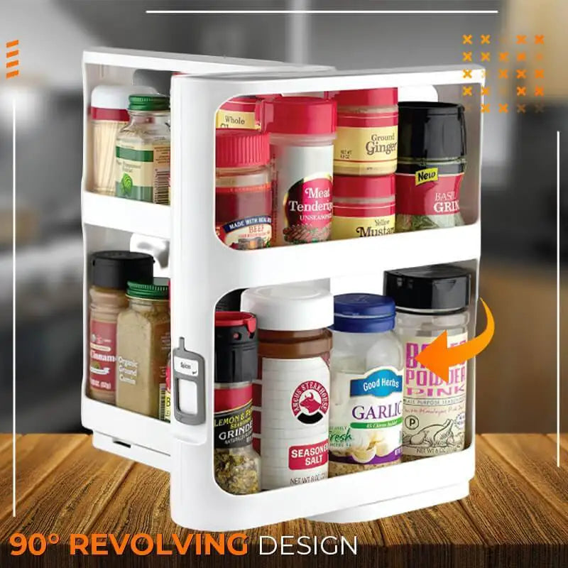 2Layer Multi-Function Spice Storage Rack