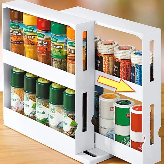 2Layer Multi-Function Spice Storage Rack