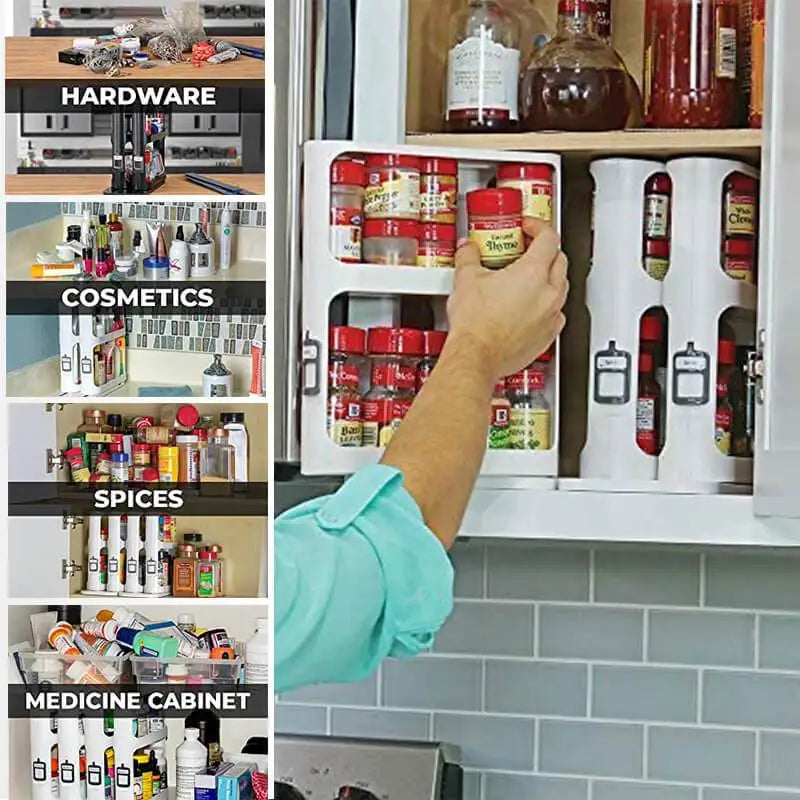 2Layer Multi-Function Spice Storage Rack