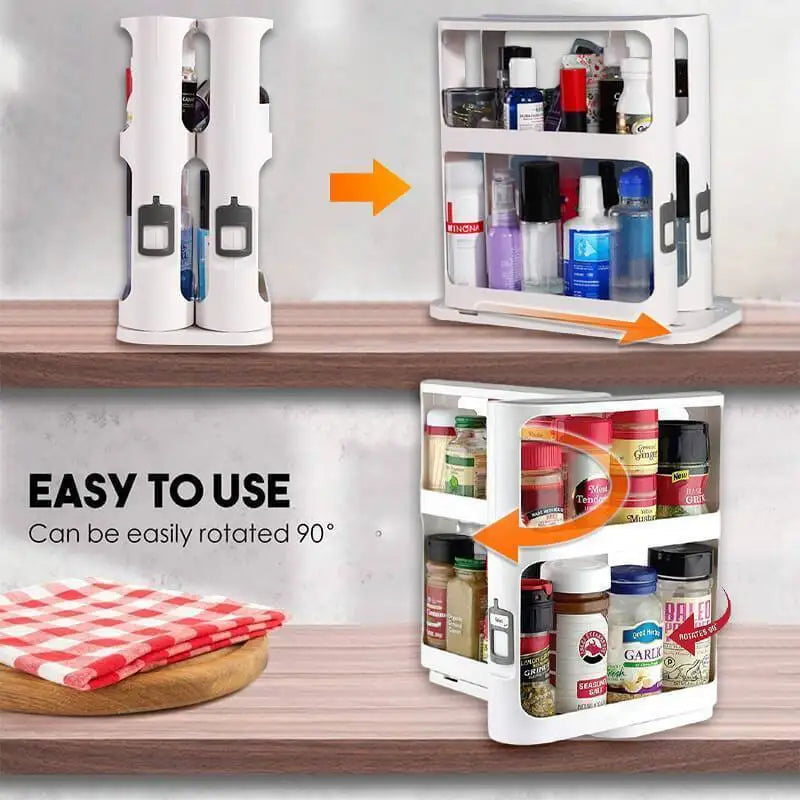 2Layer Multi-Function Spice Storage Rack